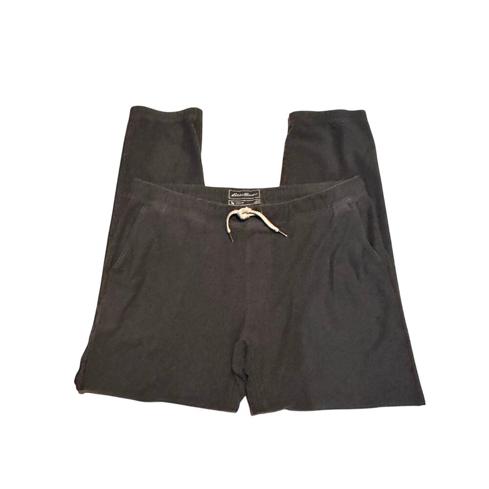 Eddie Bauer Men’s Jogger Pants Black Outdoor Drawstring Size L